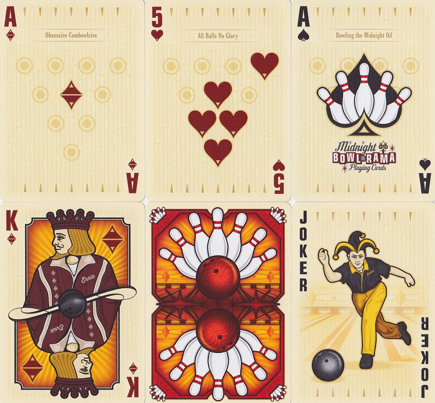 Bowl-A-Rama Playing Cards by Midnight Cards