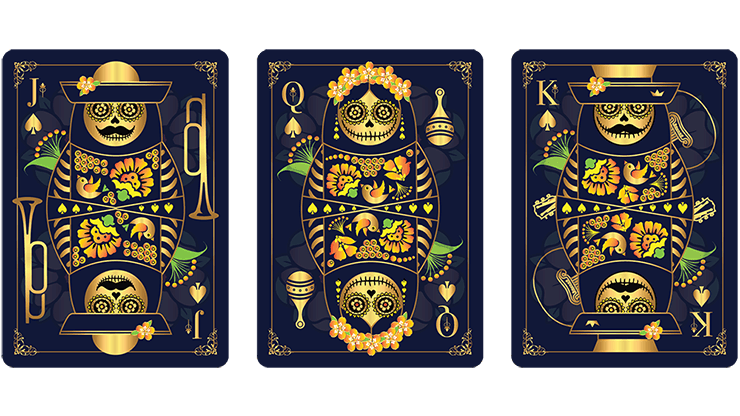 Calaveras de Azúcar Blue Edition Playing Cards by US Playing Card Co.