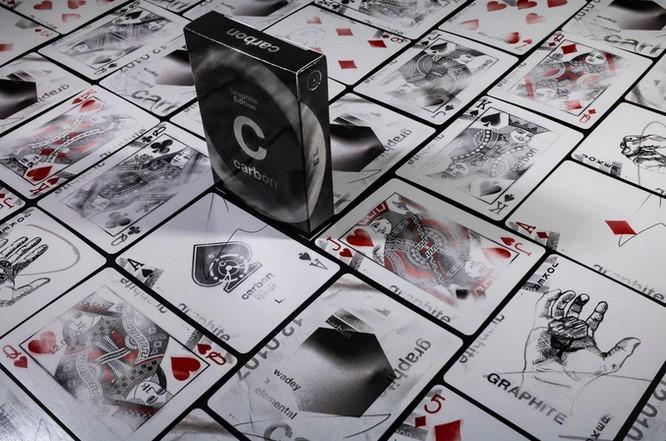 Carbon Playing Cards - Graphite Edition Playing Cards by Luke Wadey
