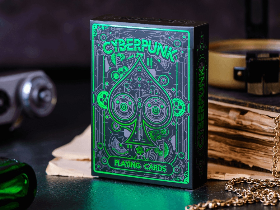 Cyberpunk Green by Elephant Playing Cards Playing Cards by Elephant Playing Cards