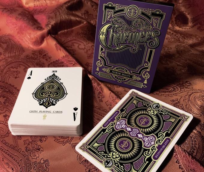 Charmers Playing Cards by Lotrek - Purple Playing Cards by Oath Playing Cards