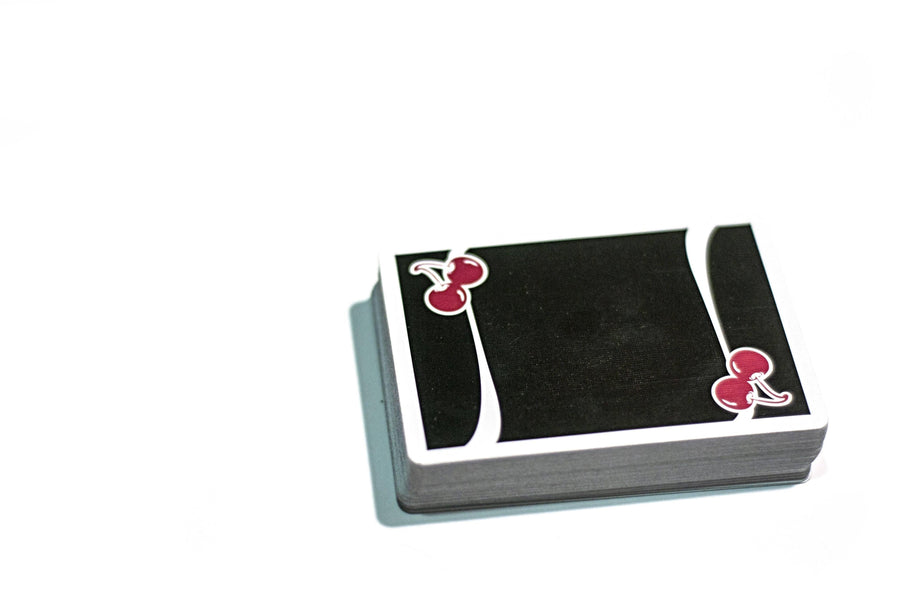 Cherry Casino V3 True Black Playing Cards by Pure Imagination Projects