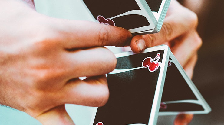 Cherry Casino V3 True Black Playing Cards by Pure Imagination Projects