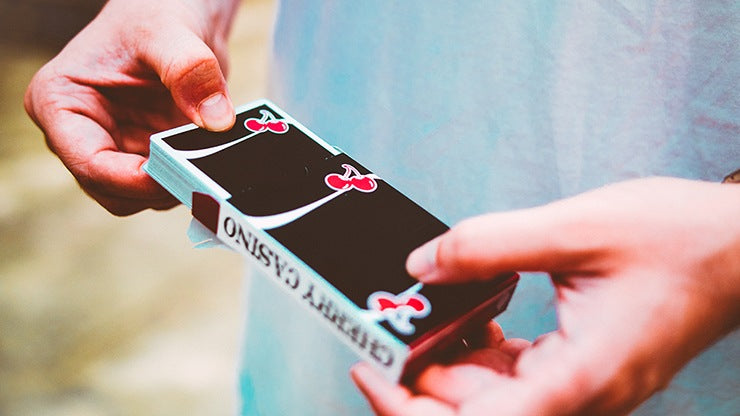 Cherry Casino V3 True Black Playing Cards by Pure Imagination Projects