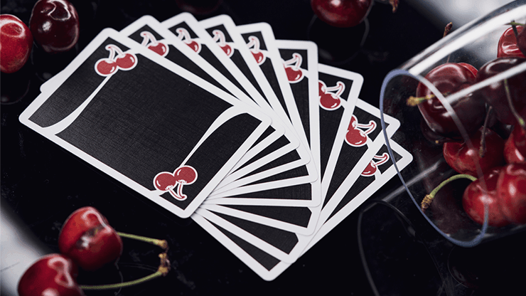 Cherry Casino House Deck - True Black (Black Hawk) Playing Cards by Pure Imagination Projects