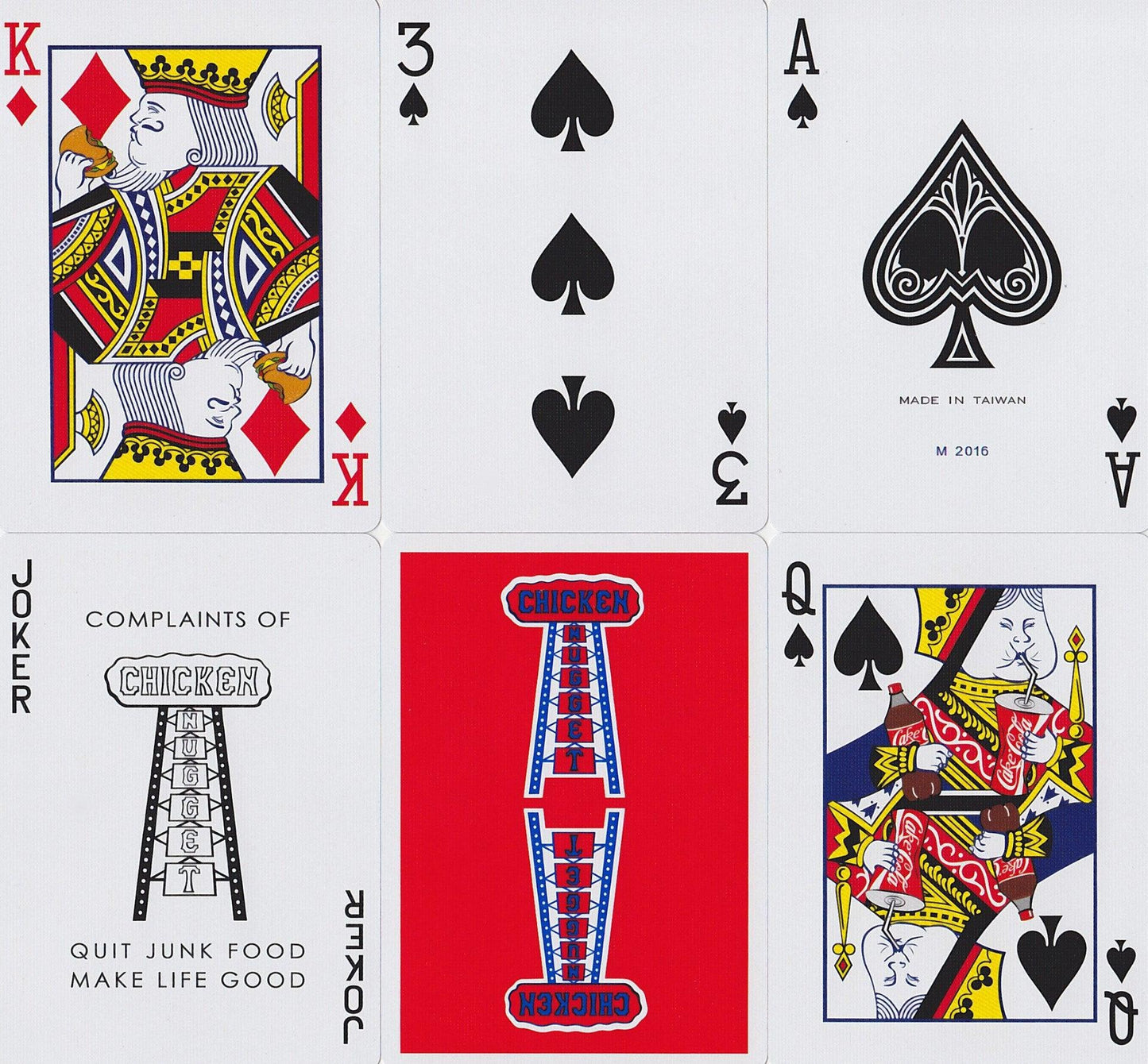 Chicken Nugget Playing Cards by HCPC