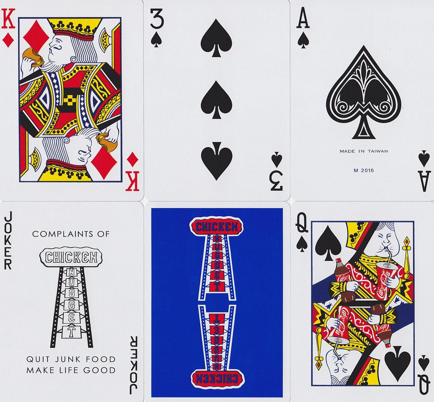 Chicken Nugget Playing Cards by HCPC