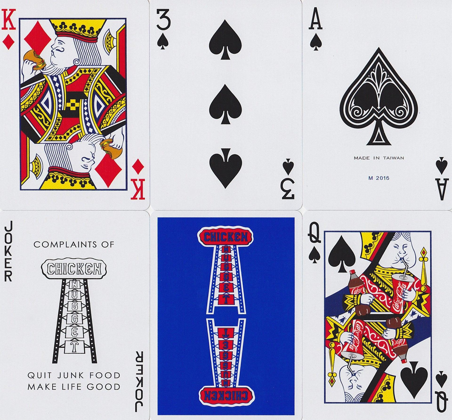 Chicken Nugget Playing Cards by HCPC