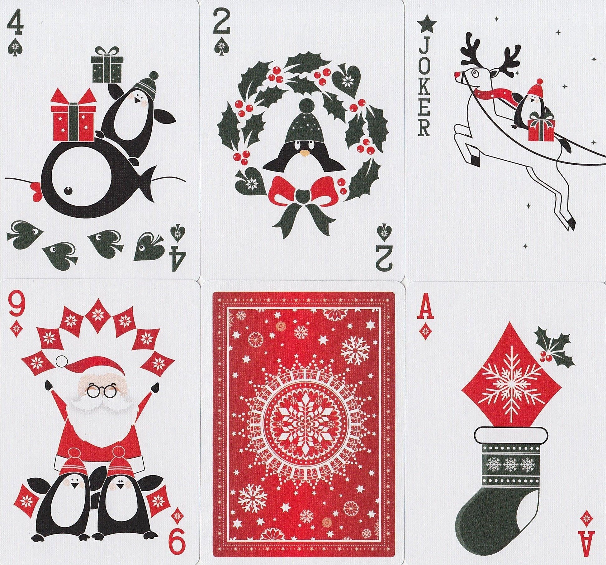 Christmas Deck Playing Cards by Penguin Magic