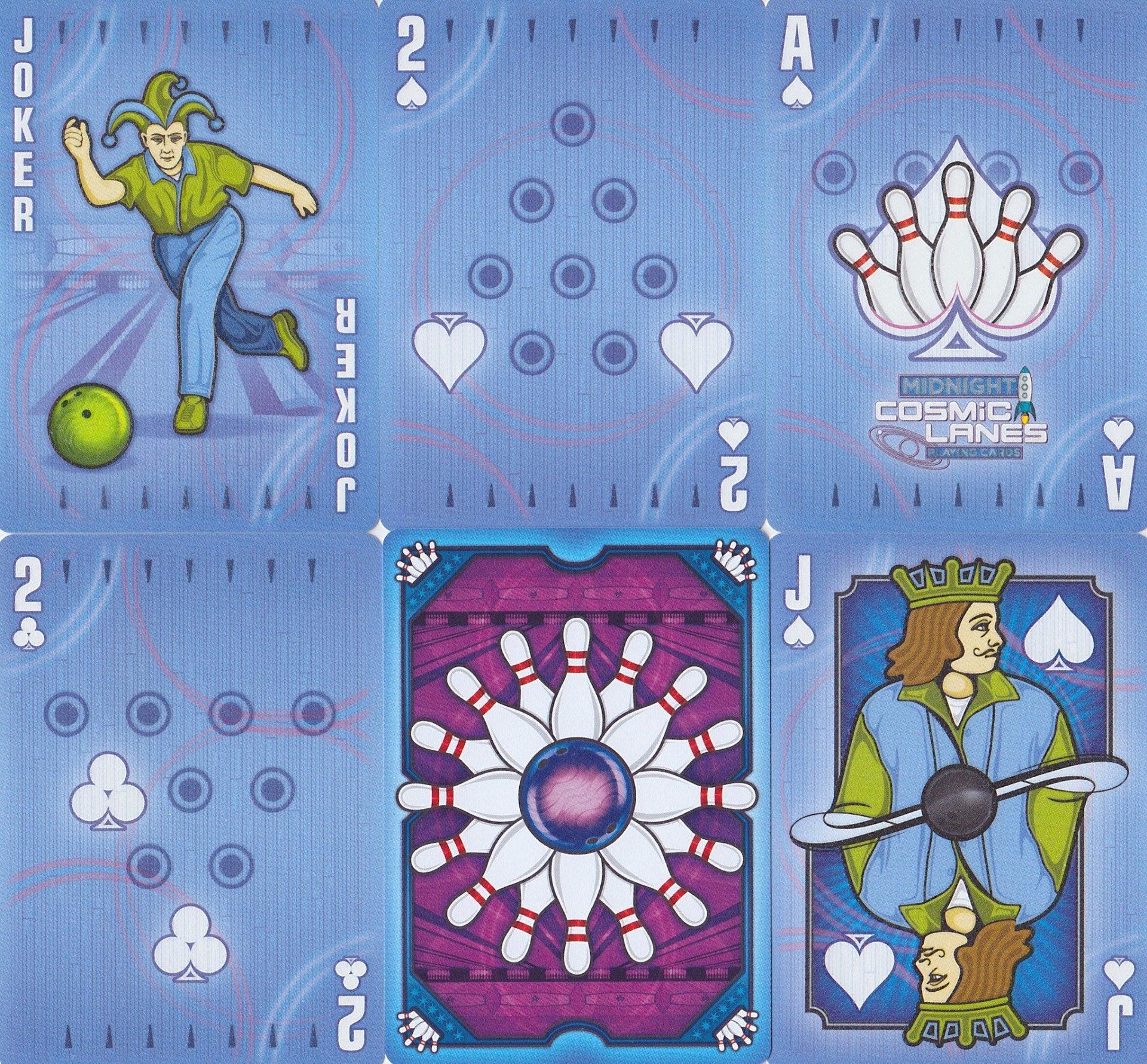 Cosmic Lanes Playing Cards by Midnight Cards