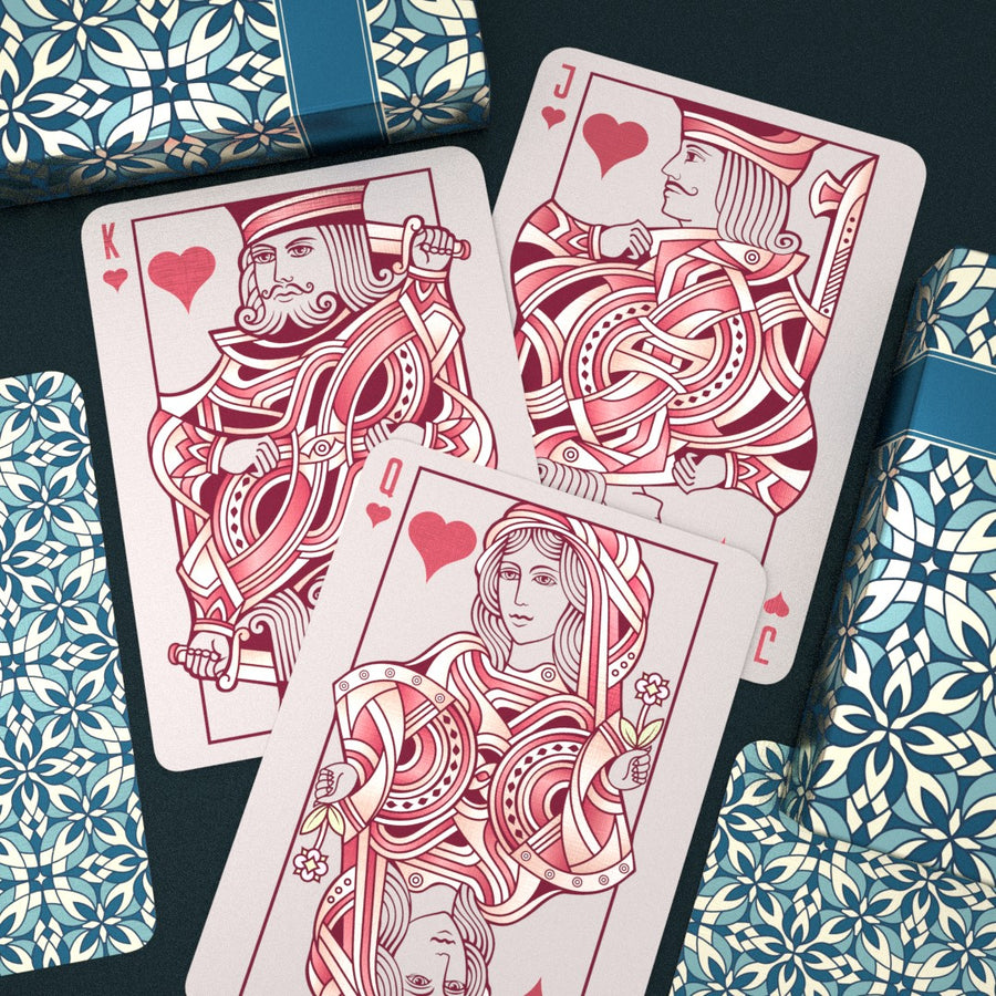 Varius Playing Cards - Limited Edition Teal Playing Cards by Montenzi Playing Cards