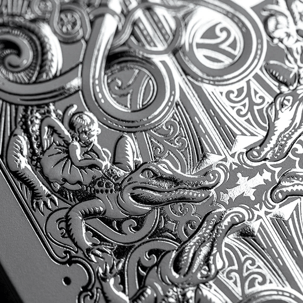 Silver Gatorbacks Playing Cards by David Blaine