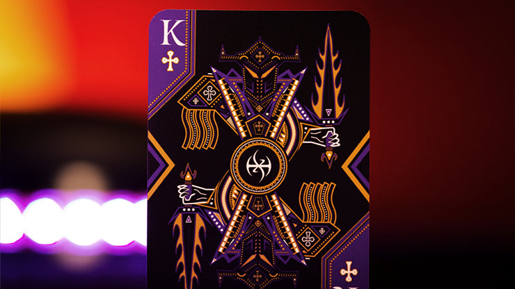 Deluxe Foiled Limited Edition Dark Lordz Royale Purple by De'vo Playing Cards by De'vo