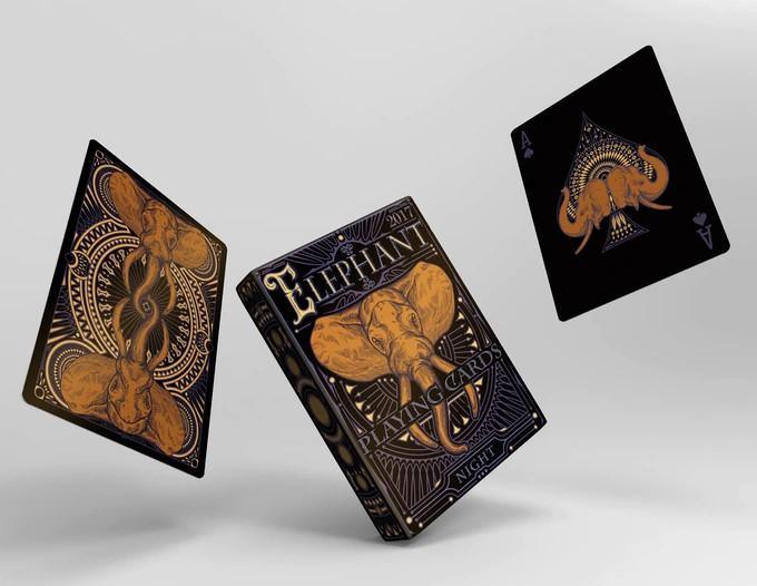 Limited Edition Gilded Night by Elephant Playing Cards Playing Cards by Elephant Playing Cards