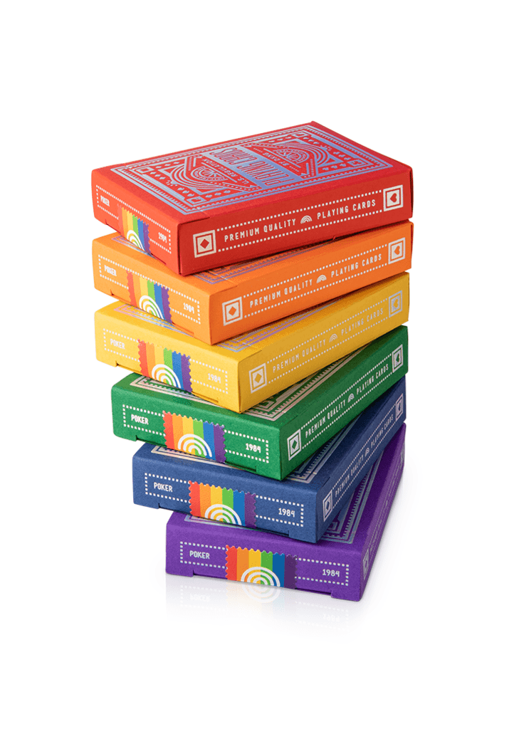 DKNG Rainbow Wheels - Random Colors Playing Cards by Art of Play