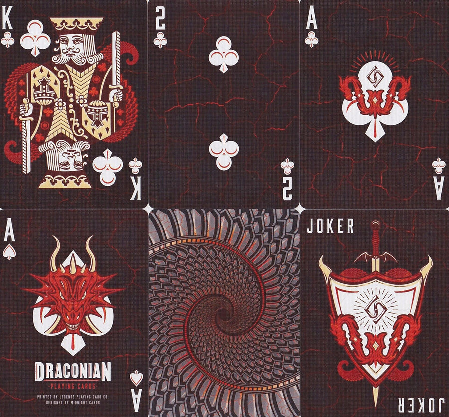 Draconian Brimstone Playing Cards by Midnight Cards
