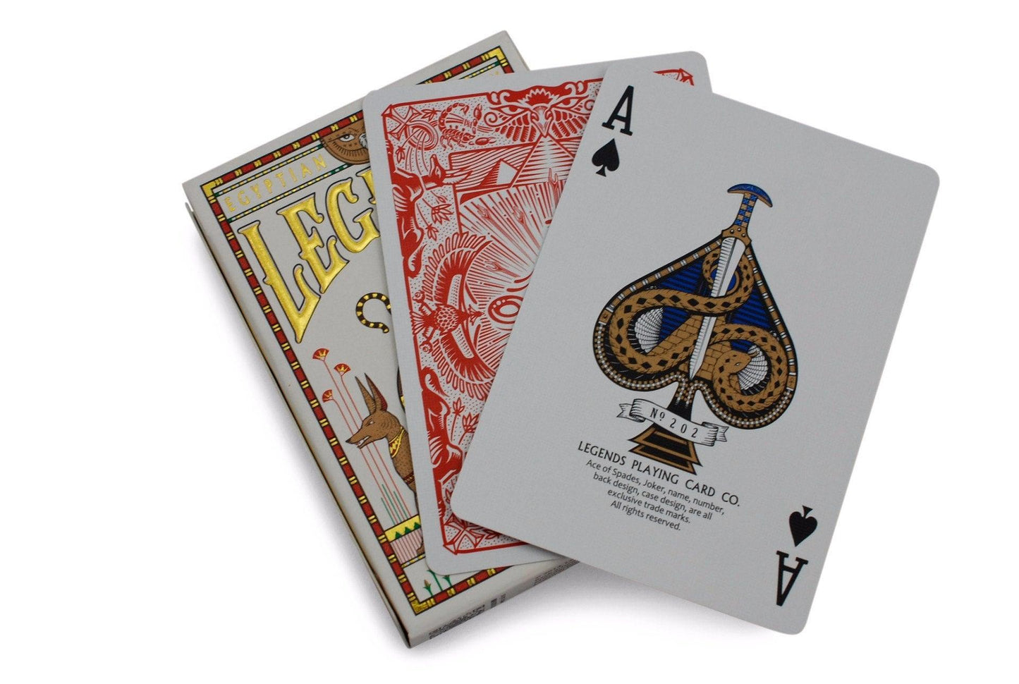 Egyptian Legends Playing Cards by Legends Playing Card Co.
