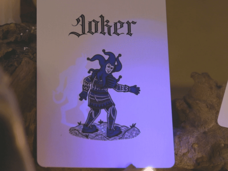 Deal with the Devil - Cobalt Blue Playing Cards by Darkside Playing Card Co