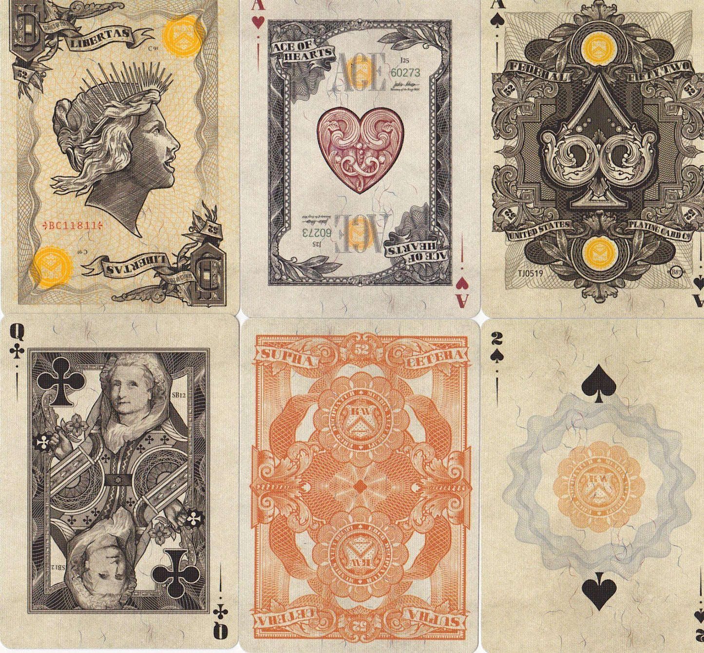 Federal 52 Gold Certificate Playing Cards by Kings Wild Project