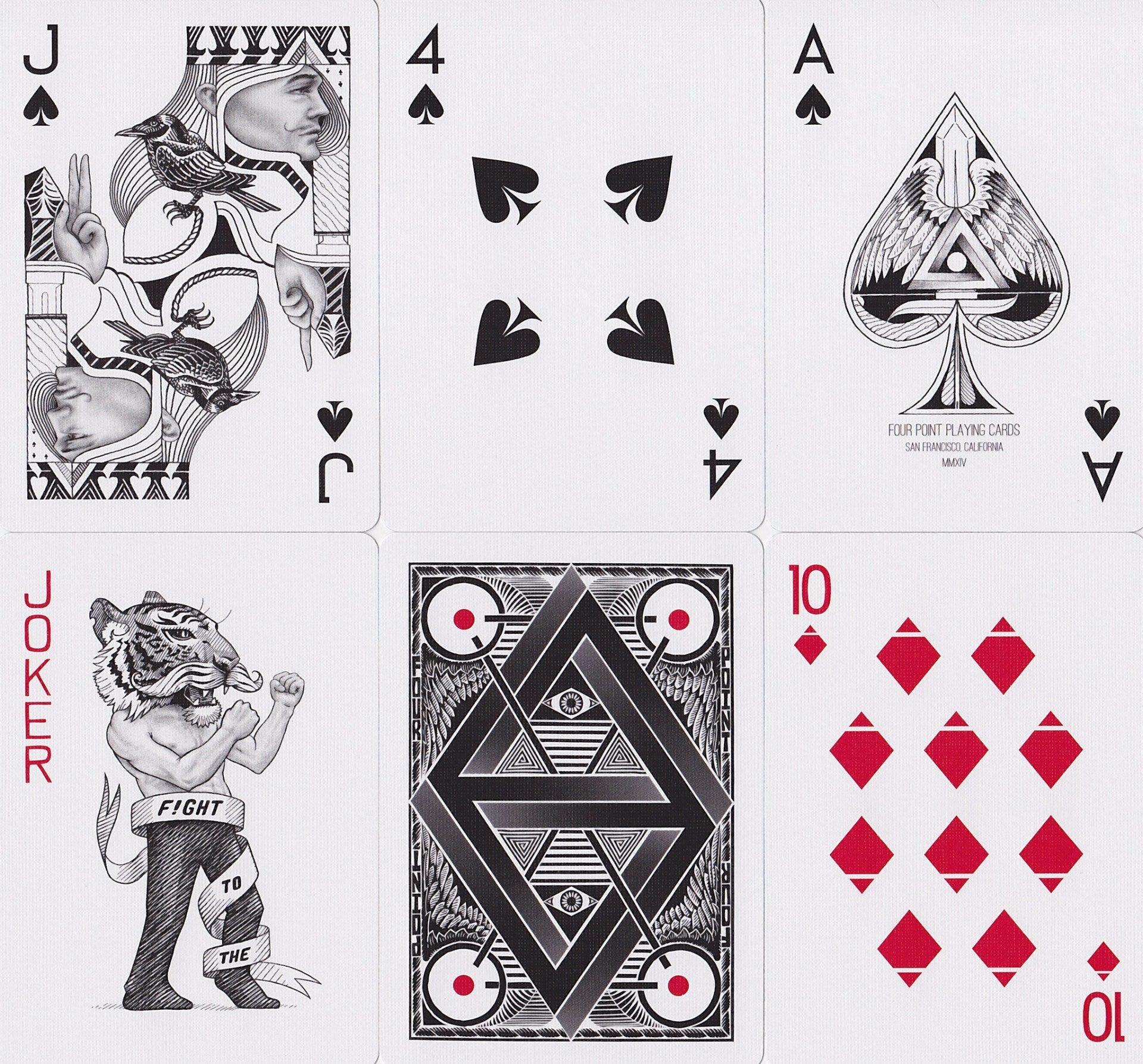 Four Point Playing Cards by US Playing Card Co.
