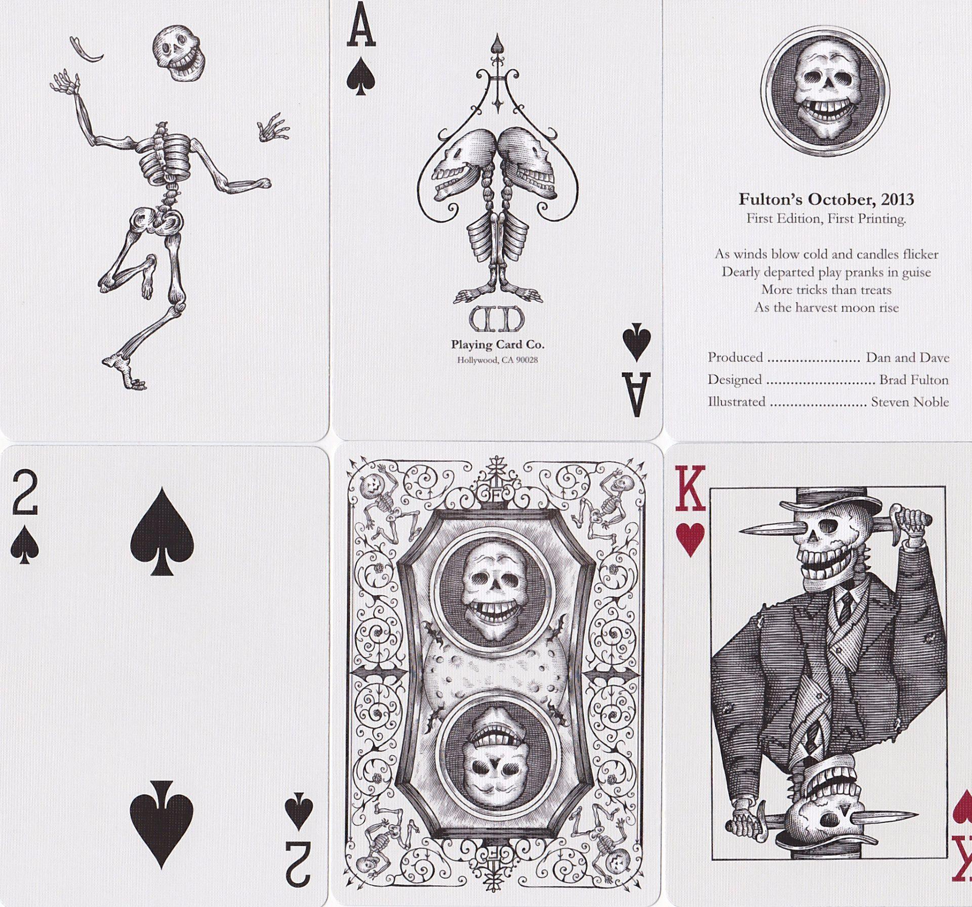 Fulton's October 2013 Edition Playing Cards by Dan & Dave