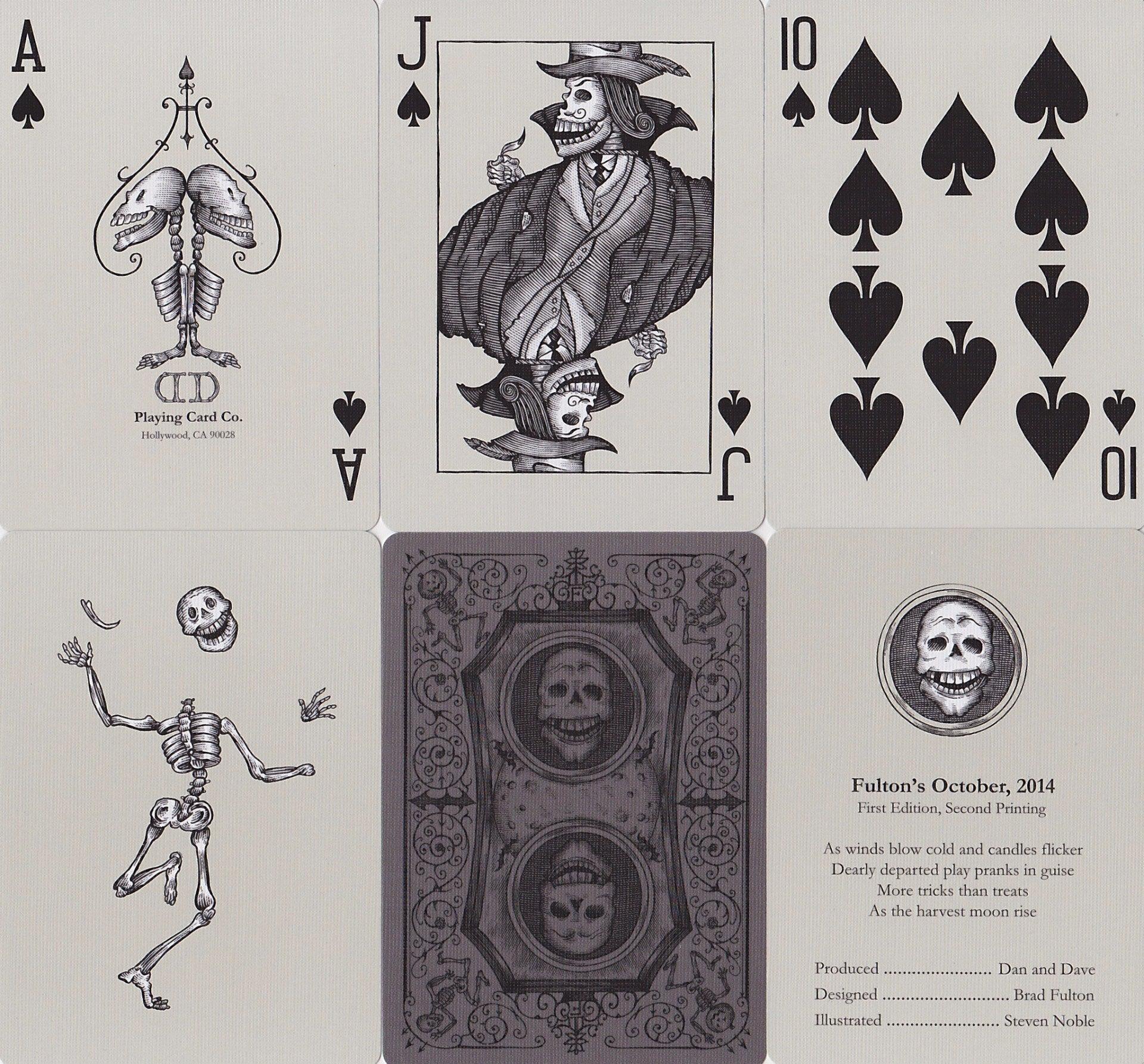 Fulton's October 2014 Edition Playing Cards by Dan & Dave