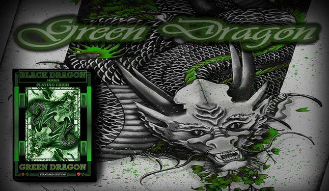 Green Dragon Playing Cards Playing Cards by RarePlayingCards.com