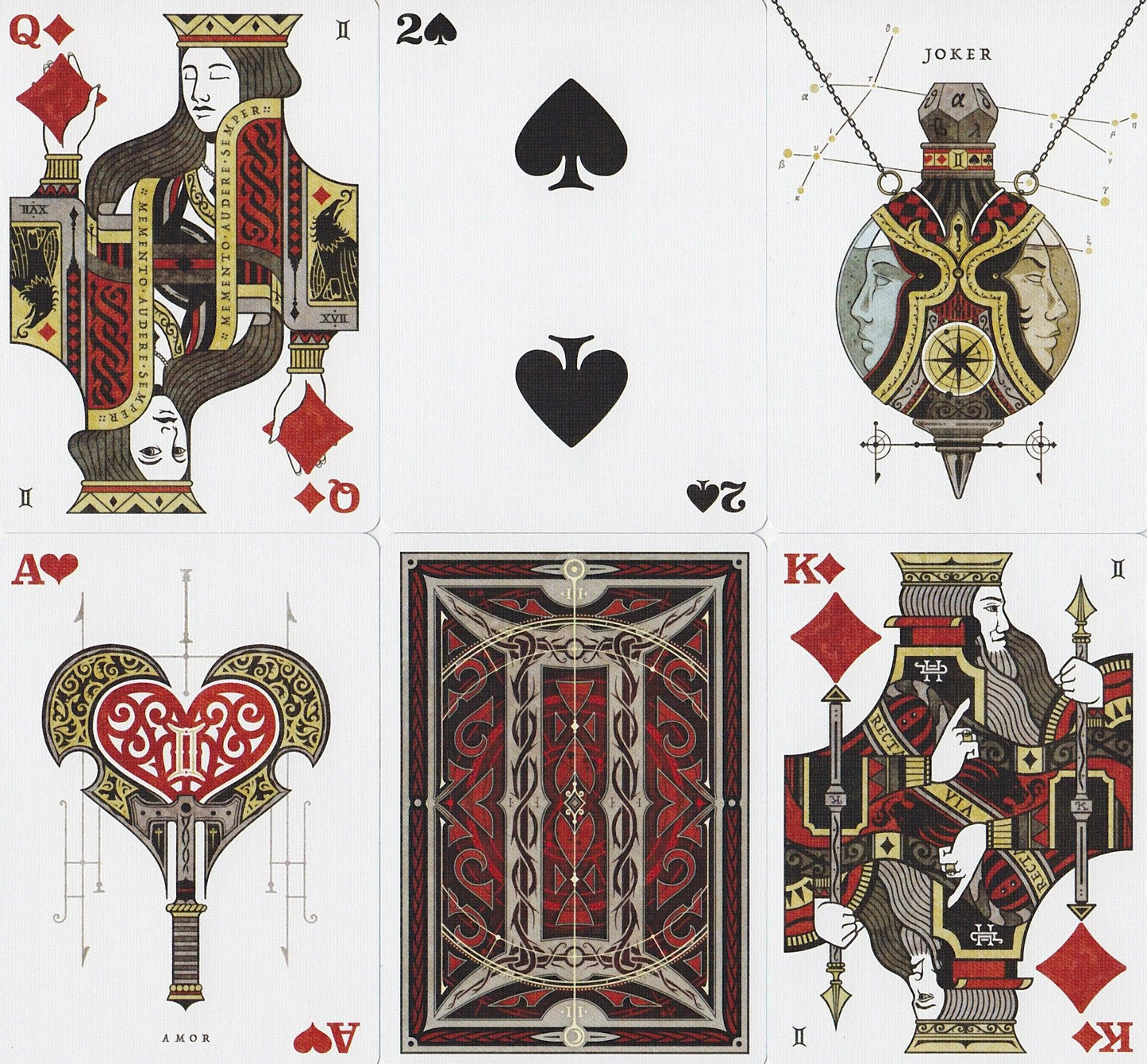 Gemini Ignis Playing Cards by Stockholm 17