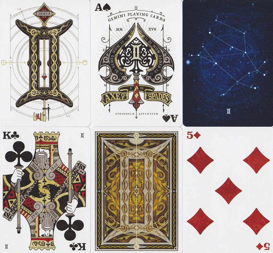 Gemini Terra Playing Cards by Stockholm 17
