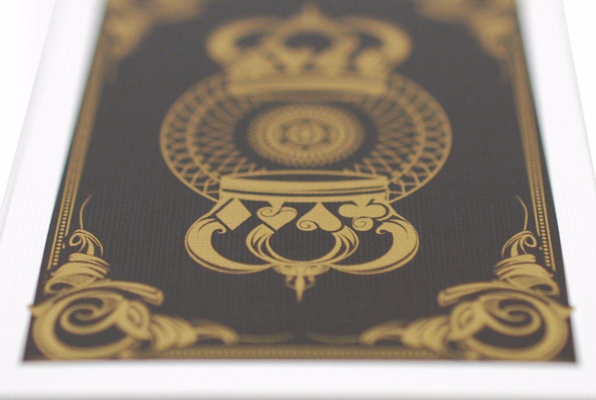 Gold Crown Playing Cards by The Blue Crown