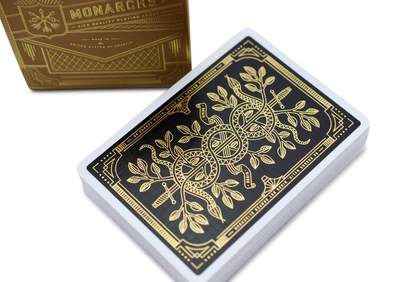 Gold Monarchs Playing Cards by Theory11