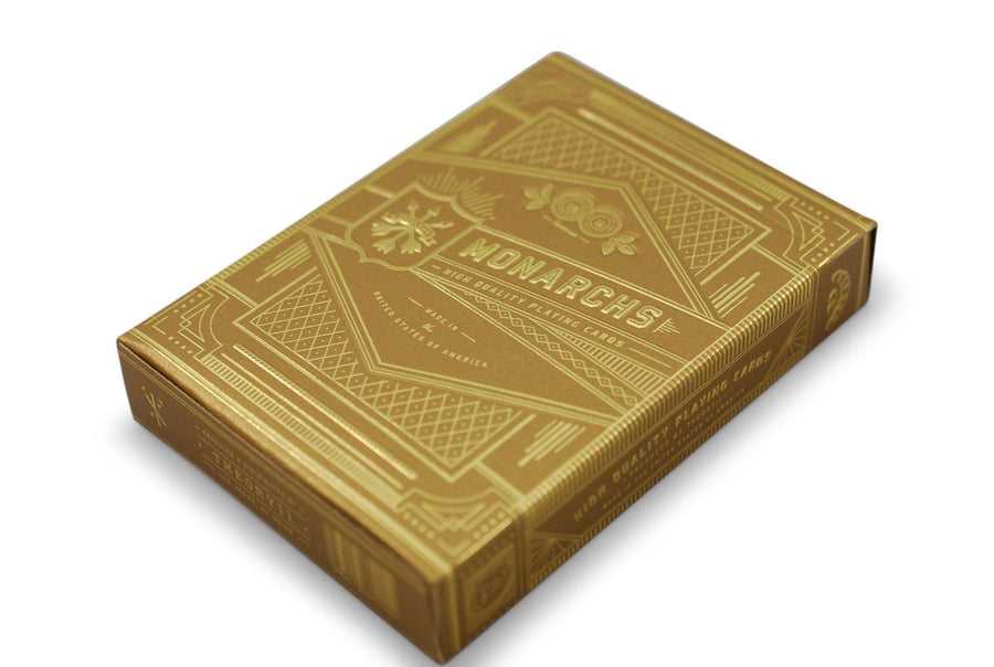 Gold Monarchs Playing Cards by Theory11