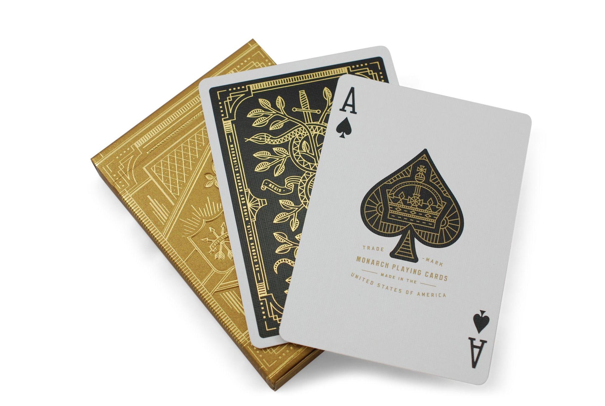 Gold Monarchs Playing Cards by Theory11