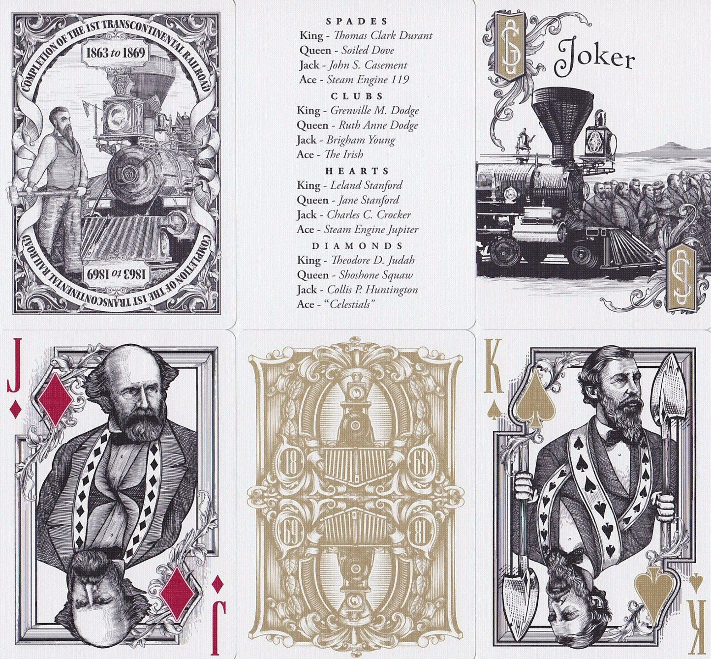 Golden Spike Playing Cards by Legends Playing Card Co.