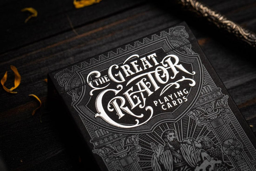 The Great Creator - Silver Collector's Edition Playing Cards by Riffle Shuffle Playing Card Company