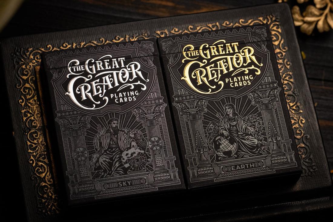 The Great Creator Gold Collector's Edition Playing Cards by Riffle Shuffle Playing Card Company