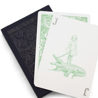 Green Gatorbacks-RarePlayingCards.com