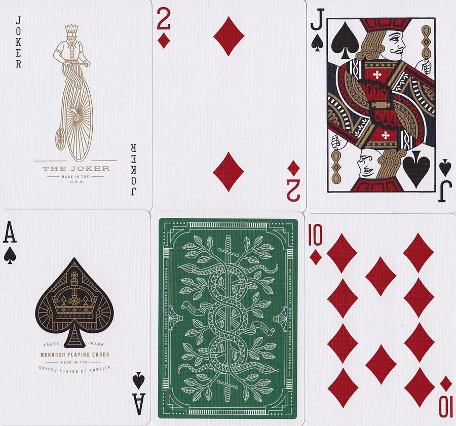 Green Monarchs Playing Cards* Playing Cards by Theory11