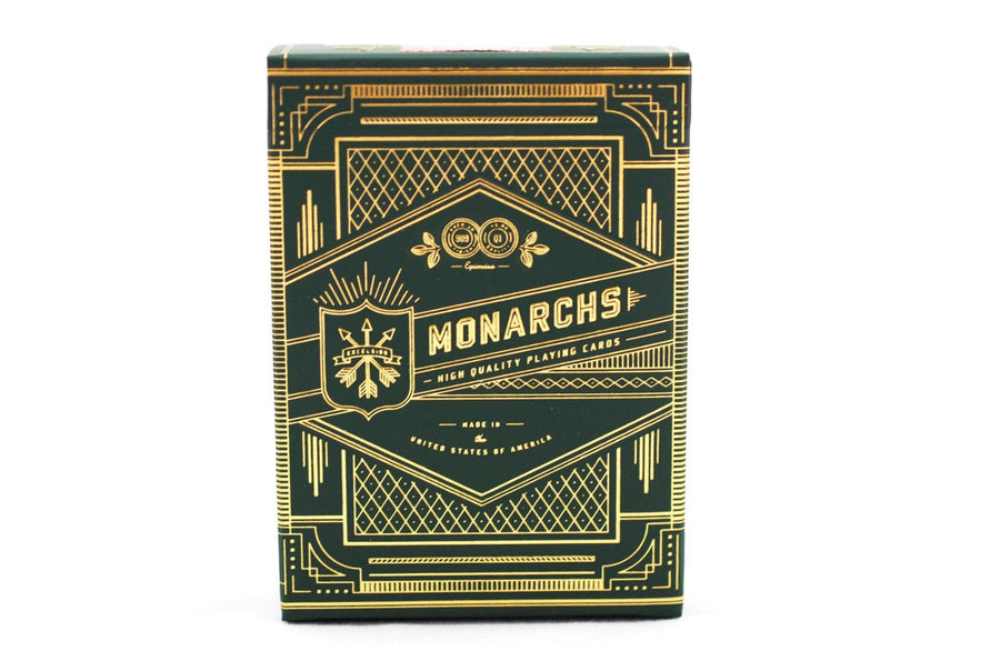 Green Monarchs-RarePlayingCards.com