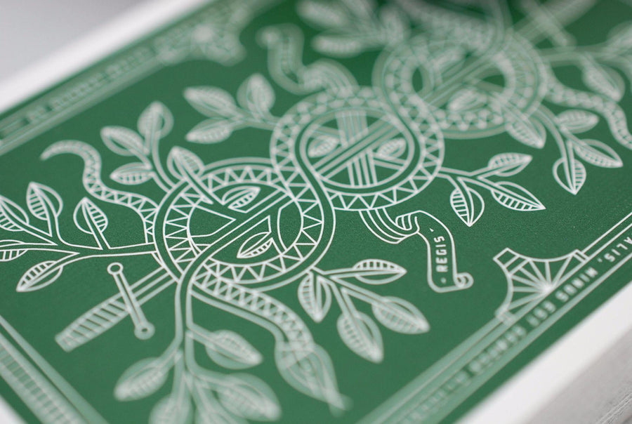 Green Monarchs Playing Cards by Theory11