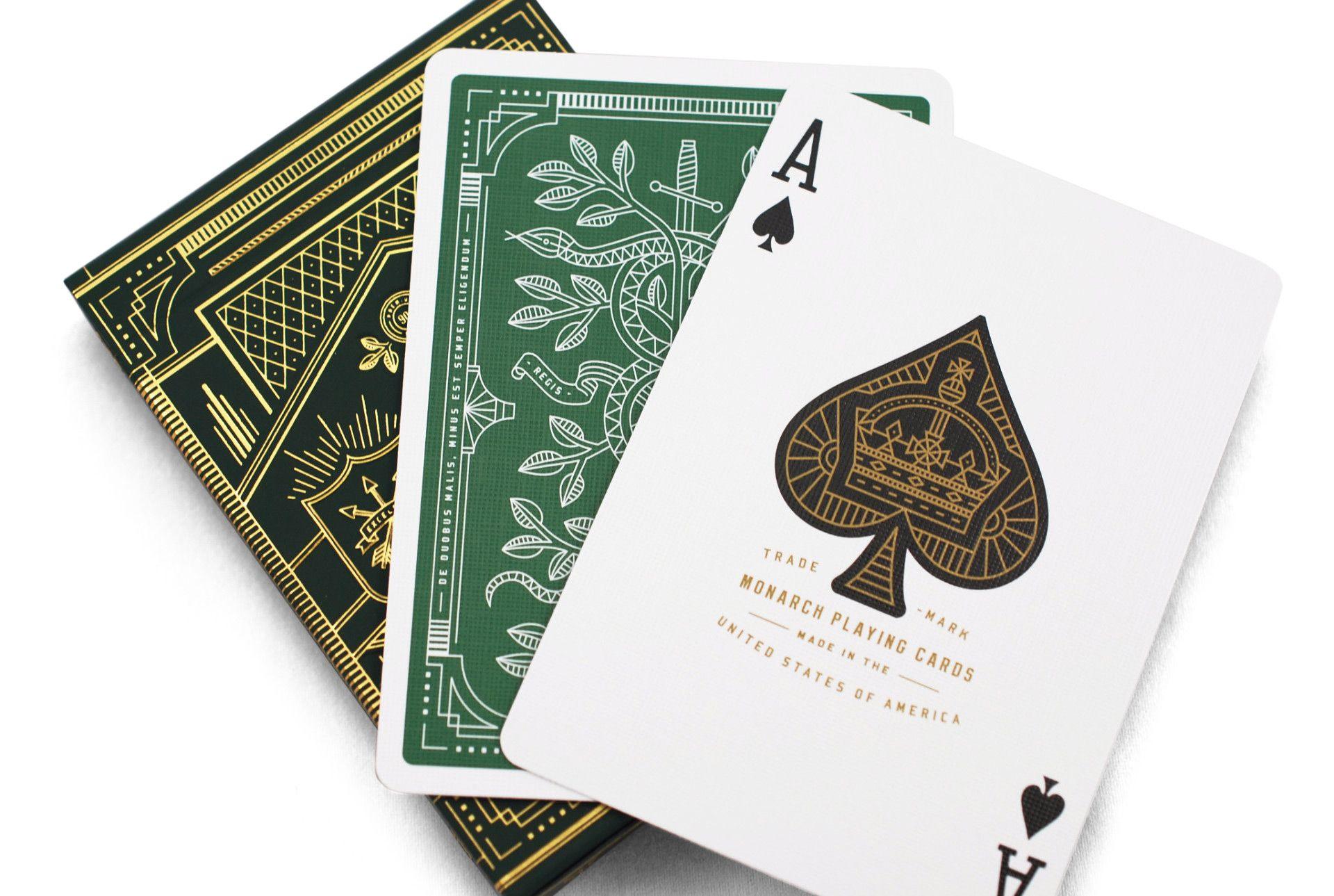 Green Monarchs Playing Cards* Playing Cards by Theory11