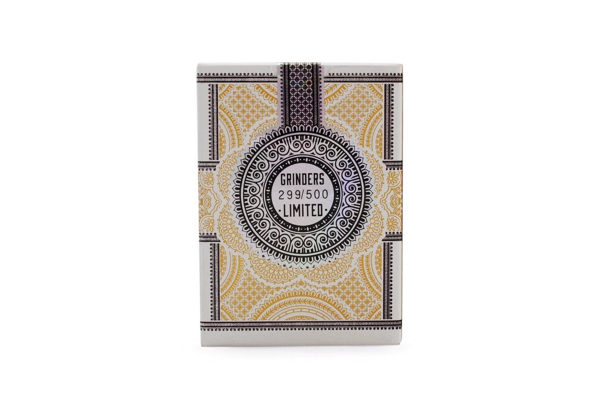 Grinders White Gold Limited Ed. Playing Cards by Midnight Cards