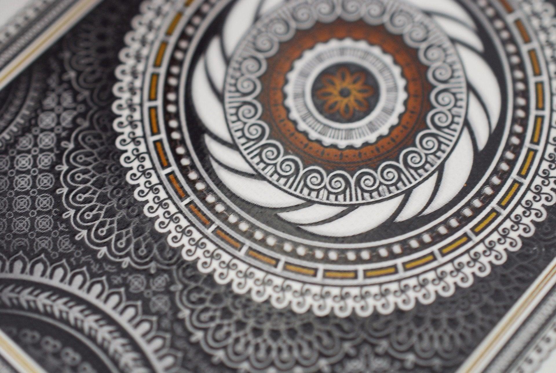 Grinders White Gold Limited Ed. Playing Cards by Midnight Cards