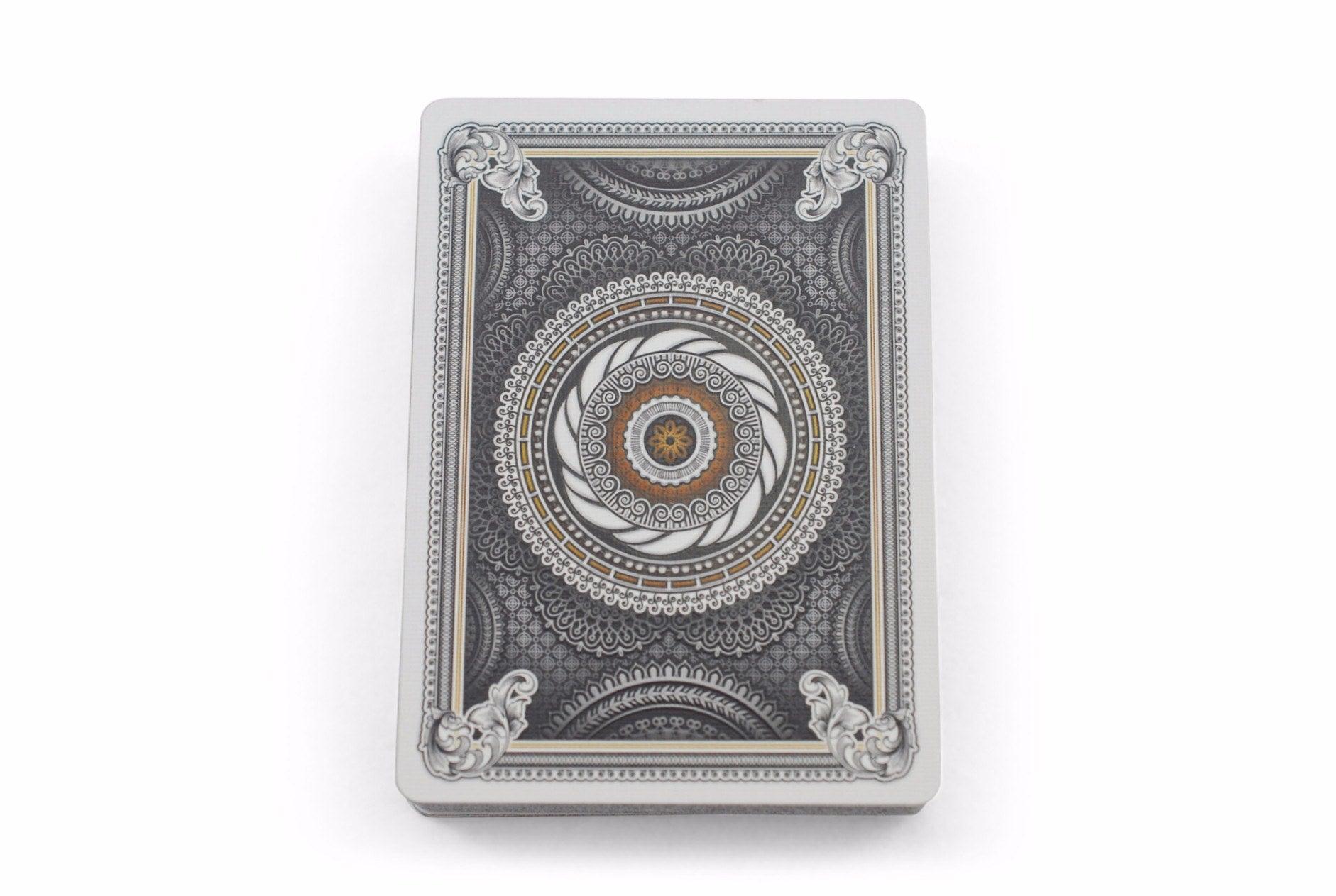 Grinders White Gold Limited Ed. Playing Cards by Midnight Cards