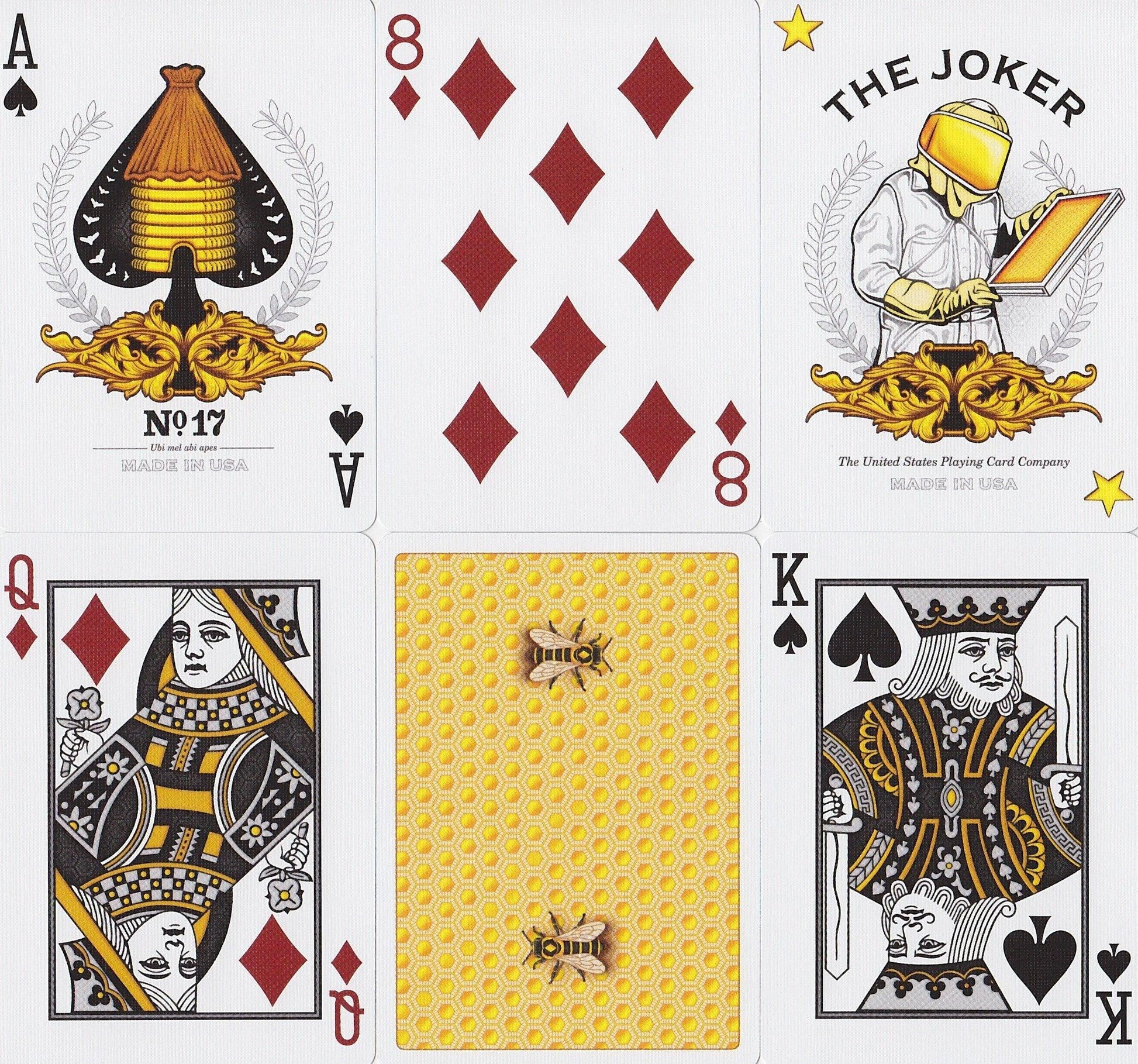 Honeybee V2 Playing Cards* Playing Cards by Penguin Magic