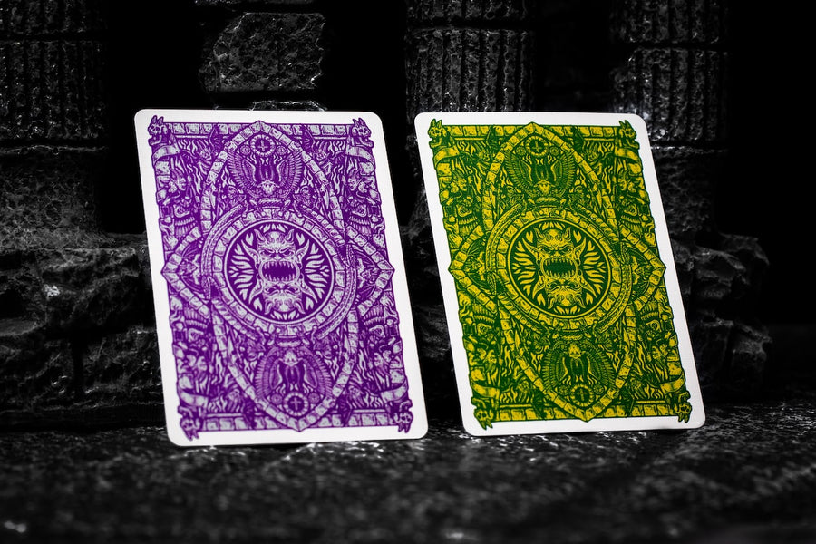 Inferno Playing Cards Emerald Blaze Playing Cards by Darkside Playing Card Co