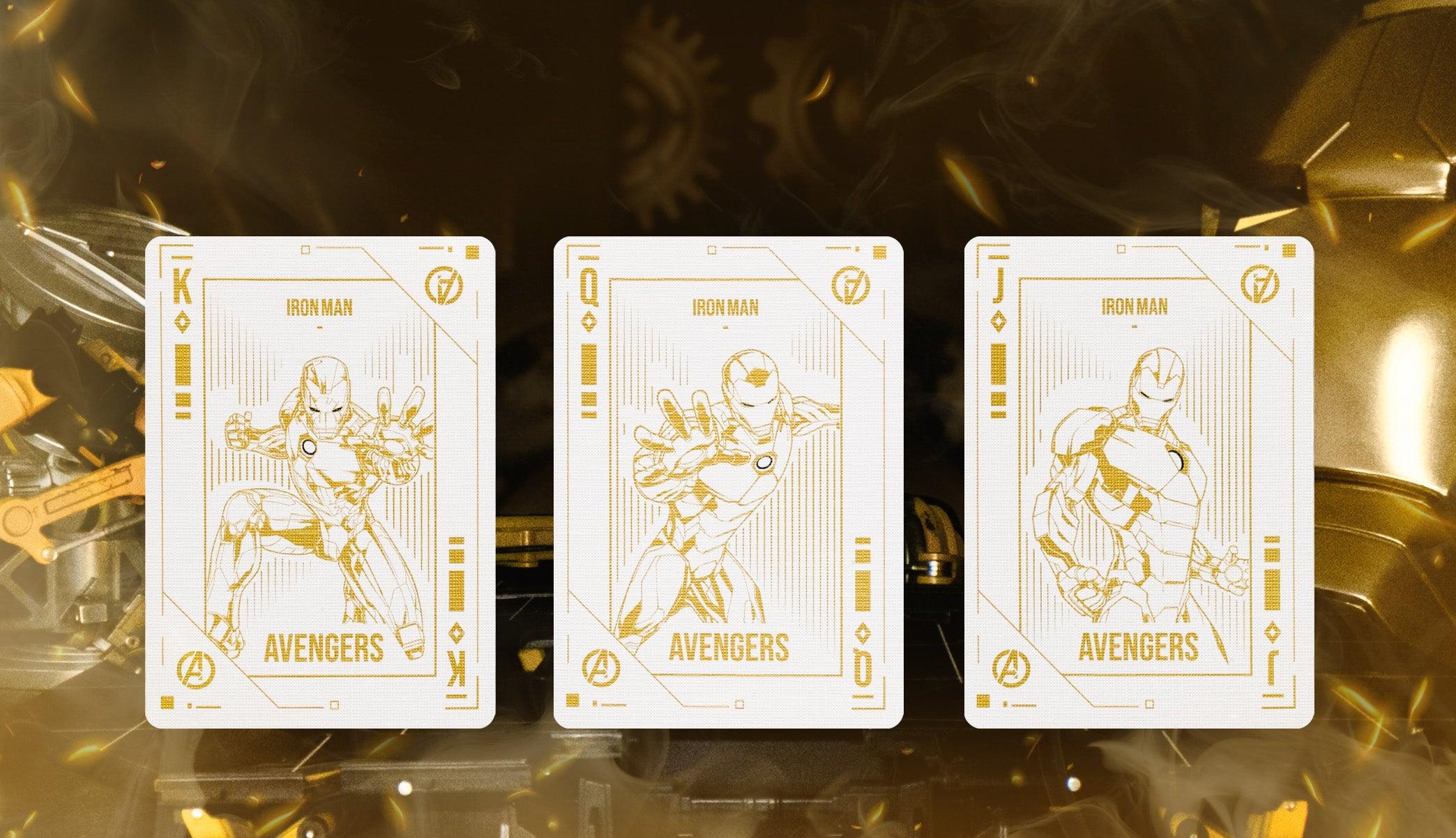 Gold Foil Iron Man Playing Cards - MK 21 by Card Mafia – Rare