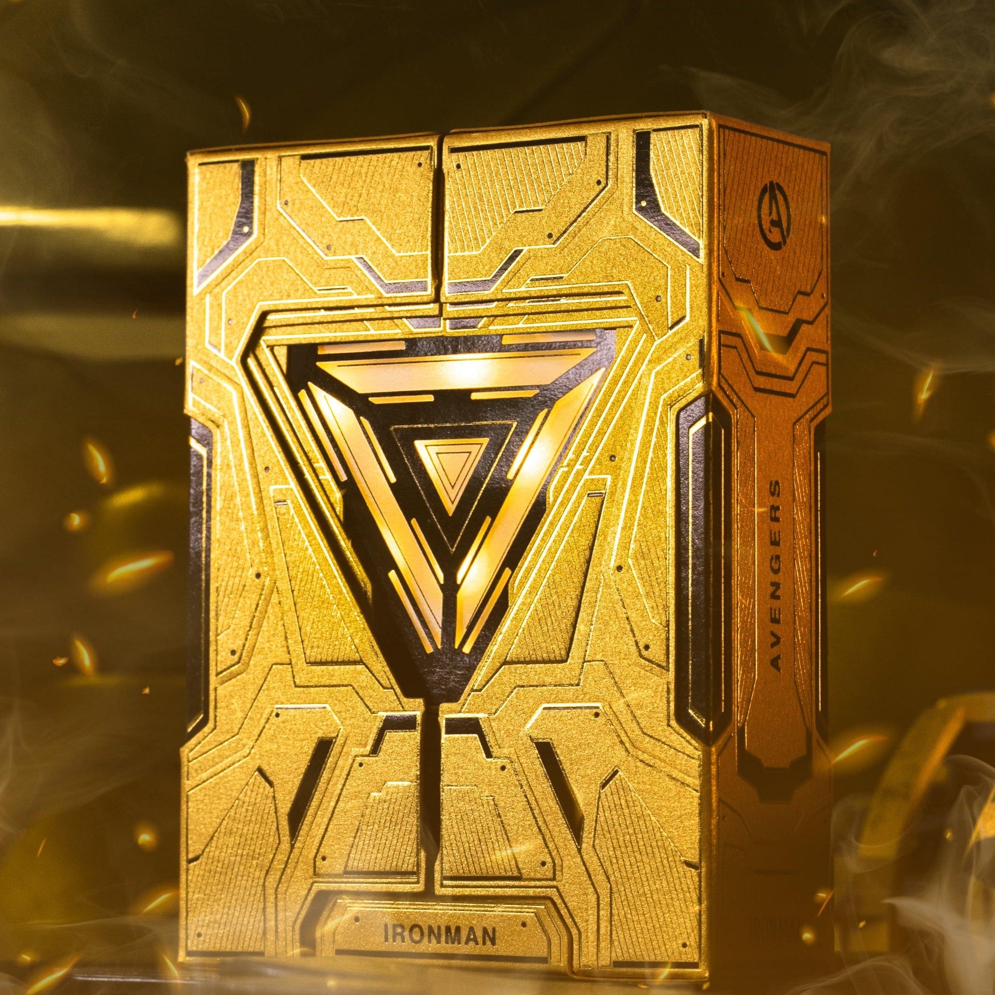 IRON MAN PLAYING CARDS - MK 21 GOLD FOIL Playing Cards by Card Mafia