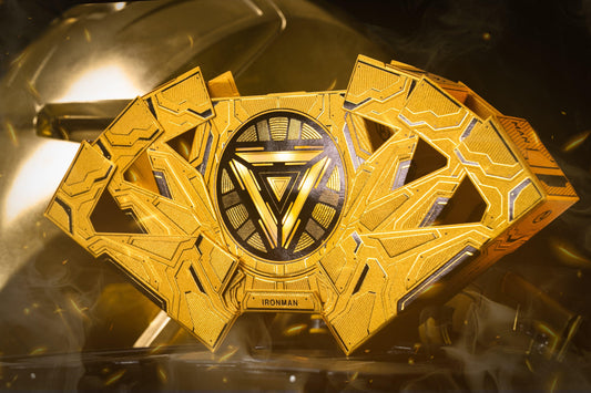 IRON MAN PLAYING CARDS - MK 21 GOLD FOIL Playing Cards by Card Mafia