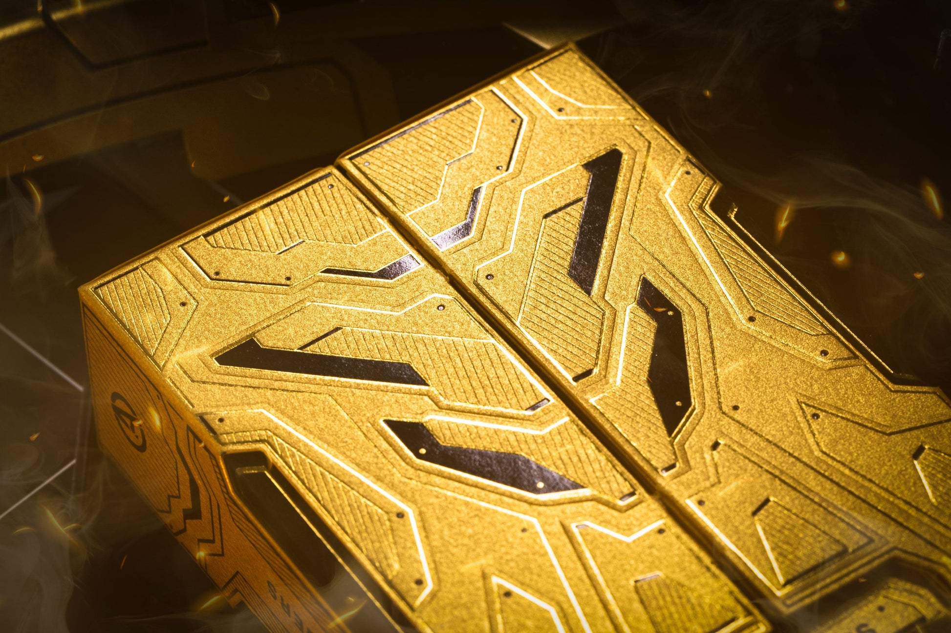 IRON MAN PLAYING CARDS - MK 21 GOLD FOIL Playing Cards by Card Mafia